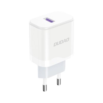 Dudao A20EU USB-A 18W sieninis įkroviklis - baltas
