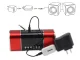 „Bluetooth“ garso imtuvas su 3.5 mm AUX ir USB, juodas