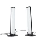 Žaidimų stalinės RGB LED lempos, 2 vnt., su valdymo pulteliu, USB, juodos