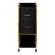 Gabbiano Solo Hairdressing Trolley Black/Gold