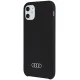 Audi Silicone Case dėklas telefonui iPhone 12 ir 12 Pro 6.1\", juodas