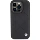 BMW Leather Quilted dėklas telefonui iPhone 15 Pro Max 6.7\", juodas