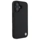 BMW dėklas iPhone 16 Sign Leather Diamond MagSafe, juodas