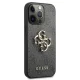 Guess 4G Big Metal Logo dėklas iPhone 13 Pro / 13 telefonui, pilkas