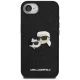 Karl Lagerfeld Fixed Glitter dėklas telefonui iPhone 16e, juodas