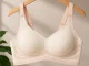 Women\'s Seamless Push-Up Sports Bra, White, Size L