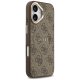 Guess 4G PU Classic Logo MagSafe dėklas iPhone 17 telefonui, rudas