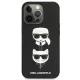 Karl Lagerfeld Saffiano Karl & Choupette dėklas iPhone 13 Pro / 13, juodas