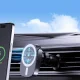 Dudao FW11 automobilinis telefono laikiklis su 15W belaidžiu įkrovikliu, juodas