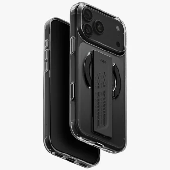 Uniq Heldro Air Magclick dėklas telefonui iPhone 18 Pro Max / 17 Pro Max, juodas