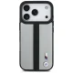 BMW M Perforated Stripe Logo MagSafe dėklas iPhone 17 Pro telefonui, pilkas