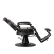 Barber Chair Gabbiano President Brown with Black Base