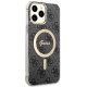 Guess dėklas iPhone 13 Pro Max telefonui 4G MagSafe, juodas
