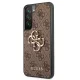 Guess 4G Big Metal Logo dėklas Samsung Galaxy S22 (S901), rudas