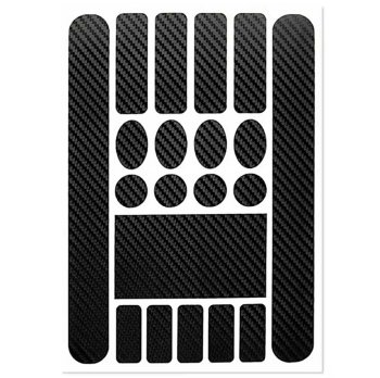 Bicycle Frame Protection Sticker Set RW39, 20 pcs, Black