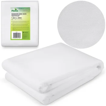 Agroplėvelė augalams dengti Plonos 1,6 x 20 m (50 g/m²), balta