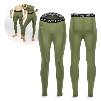 4Fizjo termo kelnės (unisex), S dydis, žalios