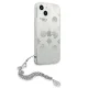 Guess iPhone 13 mini dėklas Peony Chain Collection, sidabrinis