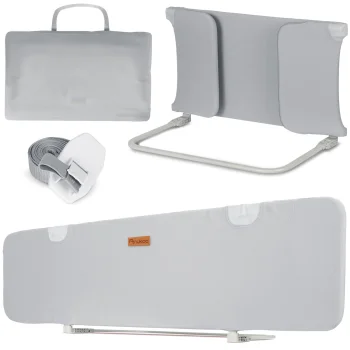 Nukido Bed Safety Rail, Guard, Barrier, 150x44 cm, Grey