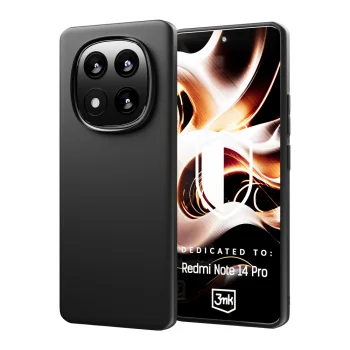„3Mk Protection Matt Case“ dėklas „Xiaomi Redmi Note 14 Pro“, juodas