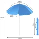 Sulankstomas paplūdimio ir sodo skėtis su UV filtru, 170 cm