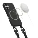 Dėklas Tech-Protect MagNecklace su MagSafe skirtas iPhone 16, juodas