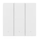 Išmanusis Zigbee jutiklinis sieninis jungiklis Sonoff ZBM5-3C-86W, 3 kanalų, baltas
