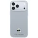 Karl Lagerfeld Grained Karl Head Metal MagSafe dėklas telefonui iPhone 18 Pro / 17 Pro, pilkas