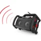 Statybinis radijas PerfectPro ROCKPRO DAB+ Bluetooth FM IP65, juodas