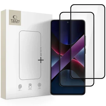 Tech-Protect Glass Fit+ apsauginis stiklas Xiaomi Poco X7 5G (2 vnt., juodas)