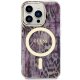 Guess dėklas iPhone 14 Pro Max su MagSafe Leopard, rožinis