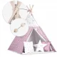 Nukido vaikiška palapinė Tipi su lemputėmis, Pink Stars