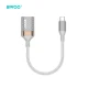 BWOO BZ69 USB-C į USB-A OTG adapteris, 0.18 m, pilkas