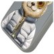 Nimmy Cool&Cute 2.0 Bear dėklas, skirtas iPhone 16 Pro Max, pilkas