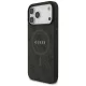 Guess 4G Ring Classic Logo MagSafe dėklas iPhone 17 Pro Max - juodas