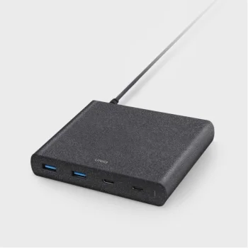 USB šakotuvas Uniq Surge LITHOS Collective 90W, juodas