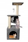 Cat House Tree with Sisal Scratching Posts - 92cm, Gray