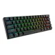 Mechaninė klaviatūra Royal Kludge RK61 RGB, Red Switch, juoda