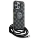 Karl Lagerfeld dėklas iPhone 16 Pro Max su MagSafe ir juostele, juodas