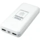 Išorinė baterija 20000 mAh, USB Type-C, 2x USB, balta