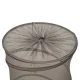 Foldable Mesh Laundry Basket and Toy Organizer, 77L, Grey