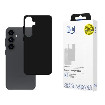 3mk silikoninis dėklas „Samsung Galaxy S25“, juodas