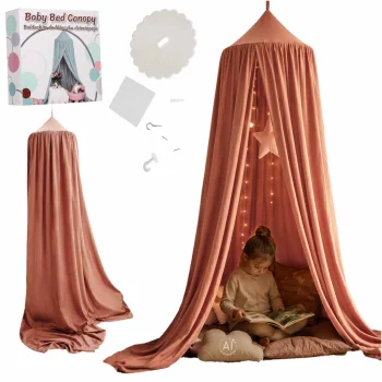 Kids Bed Canopy / Hanging Tent, Dark Pink
