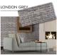 Dekoratyvinė sienų plokštė LONDON GREY 500 x 1000 mm, 3 mm
