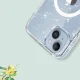 Dėklas Tech-Protect FlexAir Hybrid MagSafe, iPhone 13 / 14, skaidrus su blizgučiais