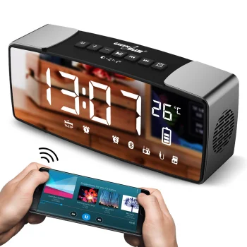 GreenBlue GB200 Bluetooth Clock Radio FM AUX 6W 2200mAh