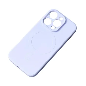Silikoninis dėklas su MagSafe skirtas iPhone 16e / 17e, šviesiai mėlynas