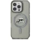 Dėklas Karl Lagerfeld IML Metal Karl&Choupette Head MagSafe, skirtas iPhone 16 Pro, Black