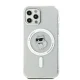 Karl Lagerfeld dėklas iPhone 12 / 12 Pro telefonui IML Choupette MagSafe, skaidrus