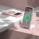Silikoninis dėklas Etteri Silicone Mag skirtas iPhone 17 Pro / 18 Pro, šviesiai rožinis